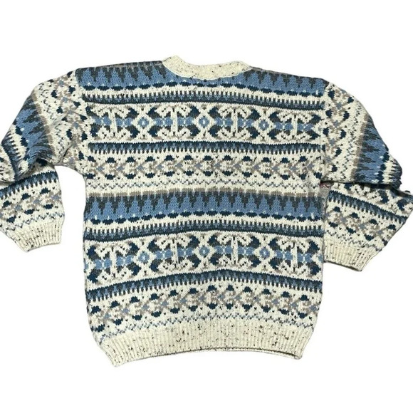 Vintage Eclypse Grandpa Crew Neck Wool Blend Sweater size Medium made in England - Picture 8 of 14